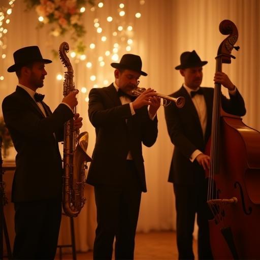 Cuarteto Jazzón animando una boda vintage