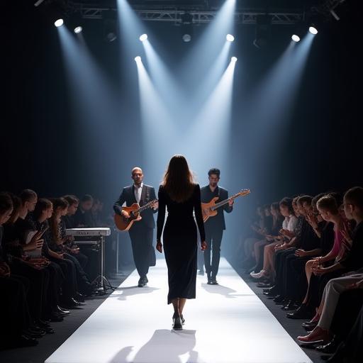 Jazzón acompañando un desfile de moda